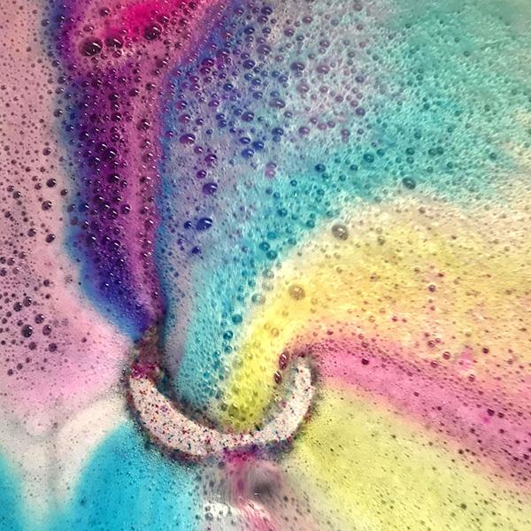 Bath Bomb - Dive into the Colorful Bliss of Birthday Cake Bath Bomb Donut