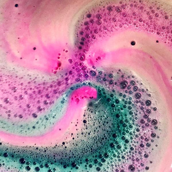 Mermaid Lagoon Bath Bomb in Bath Water