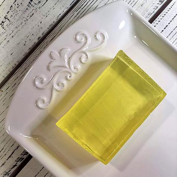 Gentle and soothing Happy Soap for sensitive skin - transparent yellow bar