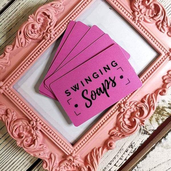 Swinging Soaps gift cards - Treat yourself to fun and gentle bath and body products