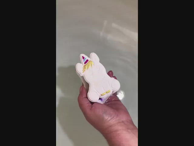 Rainbow Unicorn Bath Bomb Video