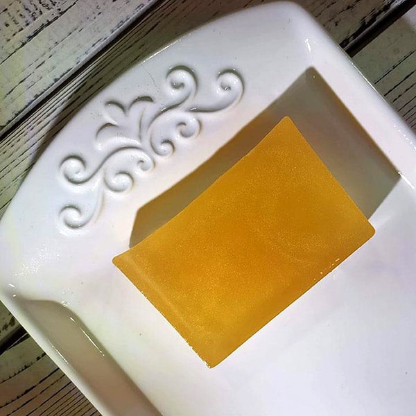 A Citrus Burst Soap Bar - Refreshing scent in a moisturizing orange soap.