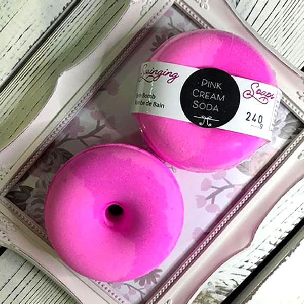 Bath Bomb Donut - Pink Cream Soda