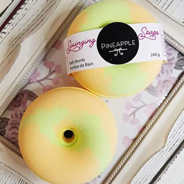 Donut Bath Bomb - Pineapple Scent