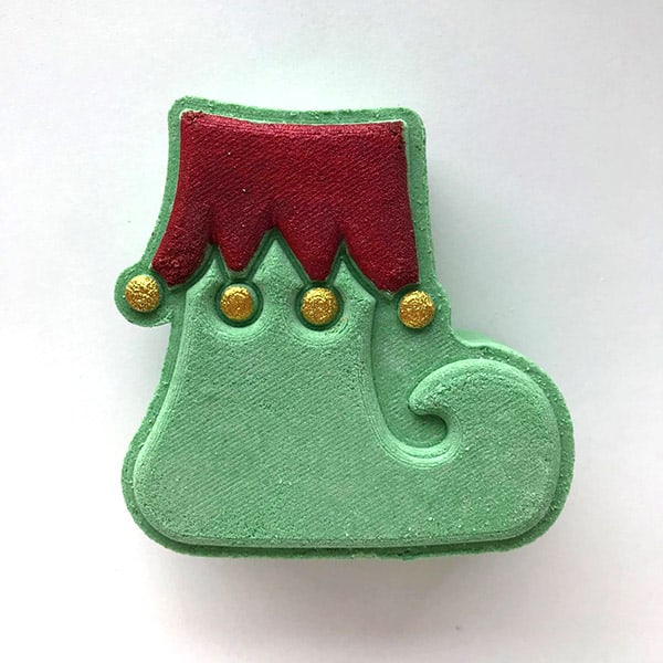 Elf Boot Bath Bomb - Red Painted Top
