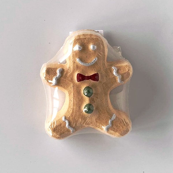 Gingerbread Boy Shaped Bath Bomb