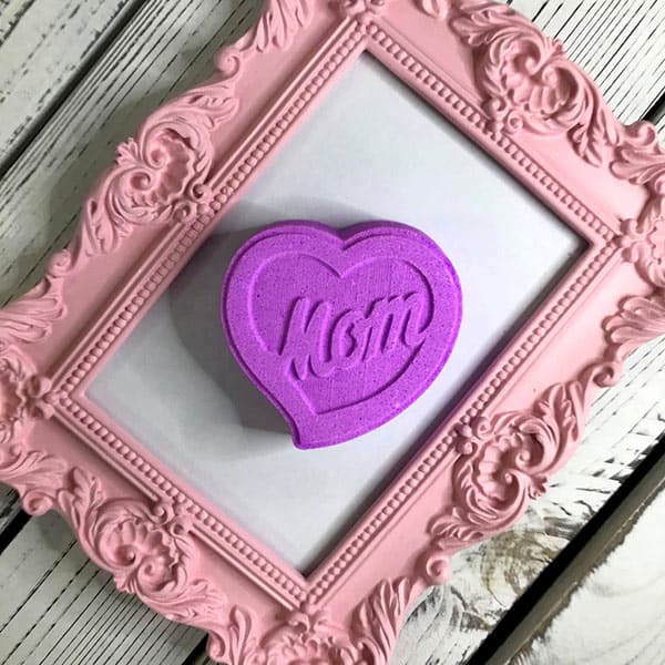 Bath Bomb - Heart Mom - French Lavender Scent