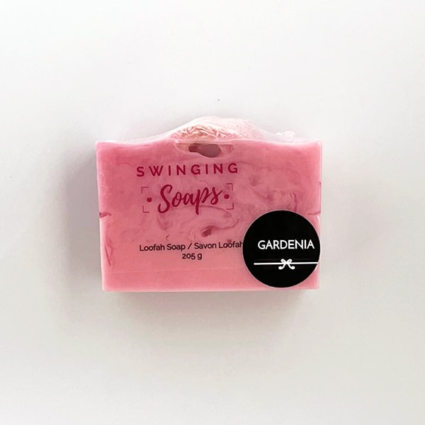 Loofah Bar Soap - Gardenia Scent
