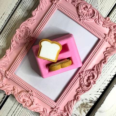Pink Color Toaster and Toast Bath Bombs