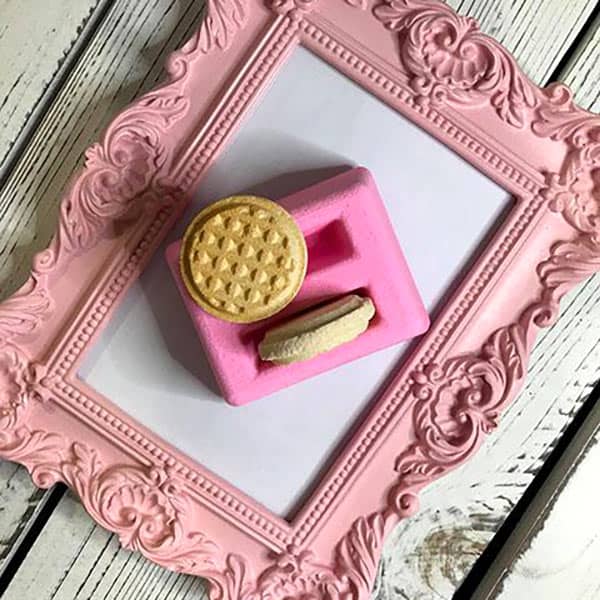 Pink Color Toaster and Waffle Bath Bombs