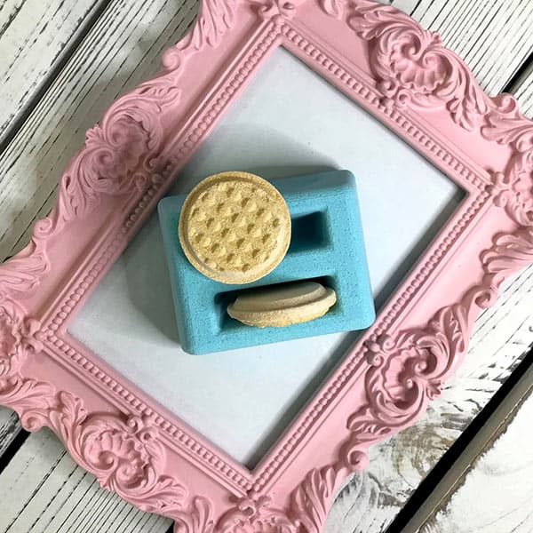 Teal Color Toaster and Waffle Bath Bombs